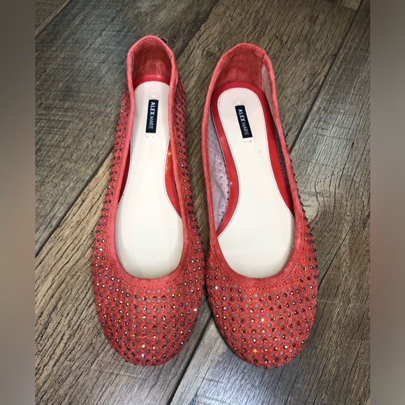 Alex Marie Coral/Pink Sequin Ballet Flats Size 9.5 - Picture 5 of 7
